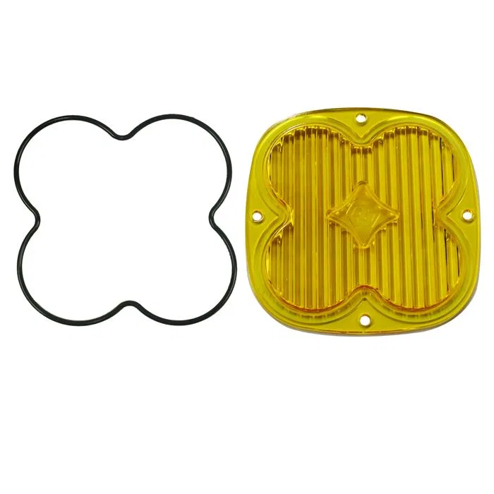 660107 – BAJA DESIGN Driving/ Fog Light Lens, Replacement For Baja Designs XL Series Lights 4.5 Inch Square Amber Wid...